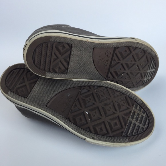 Converse Gray Sneakers Junior Sz4 - Picture 7 of 8
